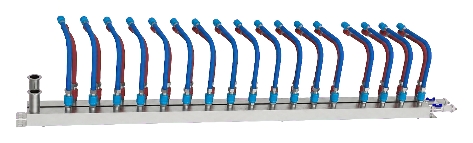 Rack manifold for HPC liquid cooling