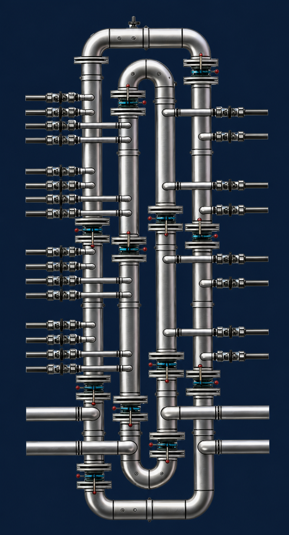Secondary piping assembly